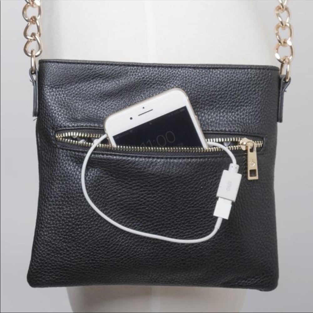 NWT Blue Crossbody Phone-Charging Power Purse - Picture 4 of 4